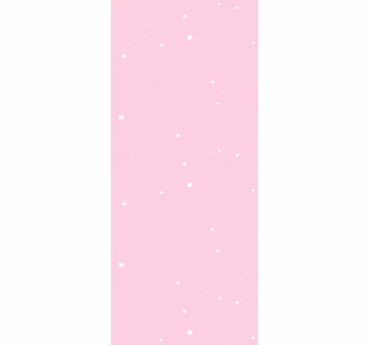 Papel pintado estrellas cielo nocturno rosa - TenVinilo