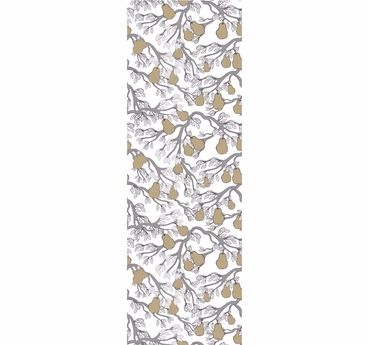 Papel pintado árboles rama con peras - TenVinilo