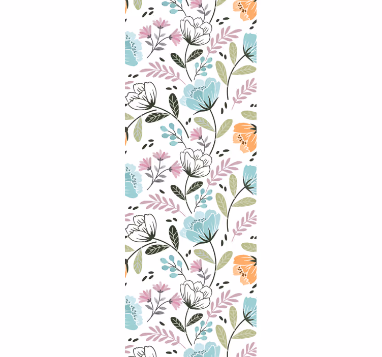 Papel pintado baño arreglo botánico floral - TenVinilo