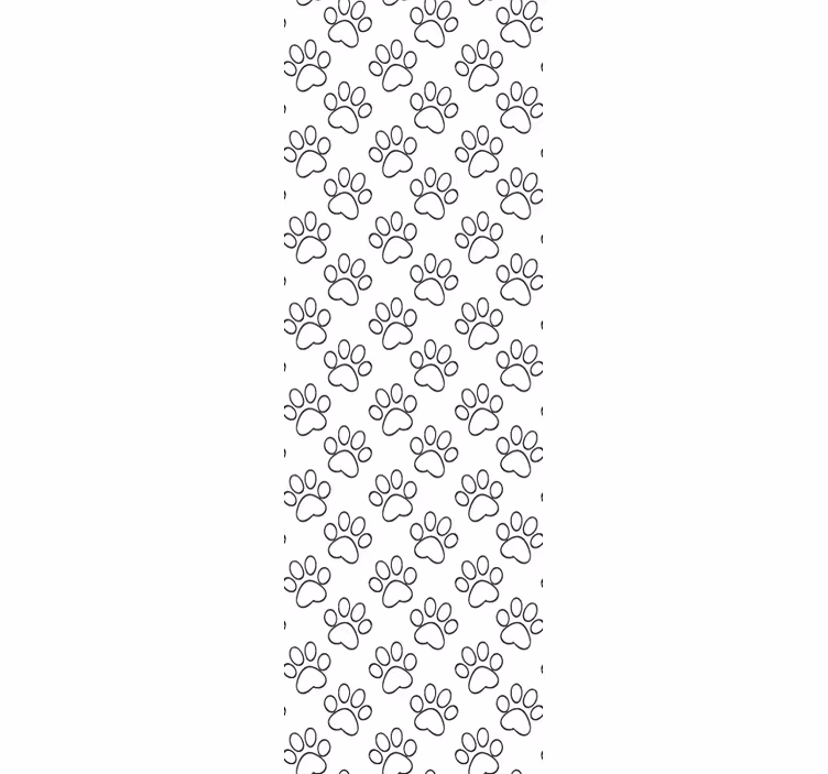 Papel pintado gatos diseño de huella de pata - TenVinilo
