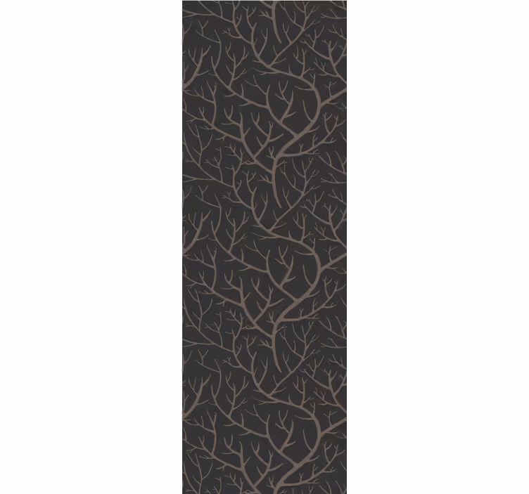 Papel pintado árboles diseño gris ramificado - TenVinilo