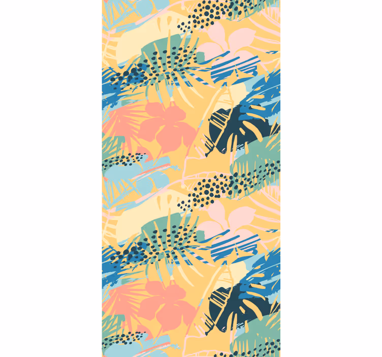 Papel pintado naturaleza patrones florales tropicales - TenVinilo