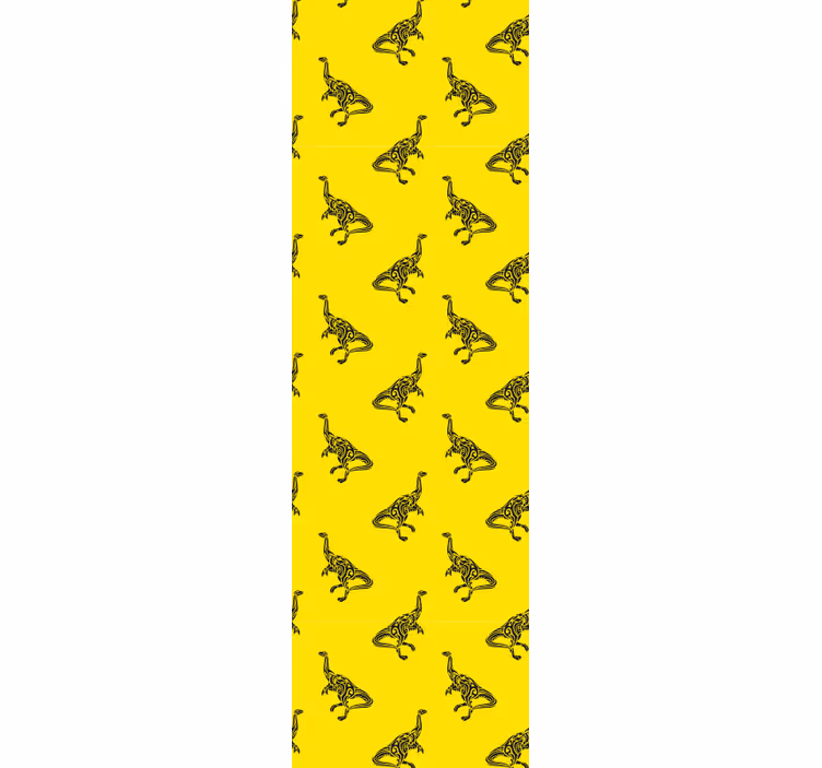 Papel pintado dinosaurios aventura amarilla - TenVinilo