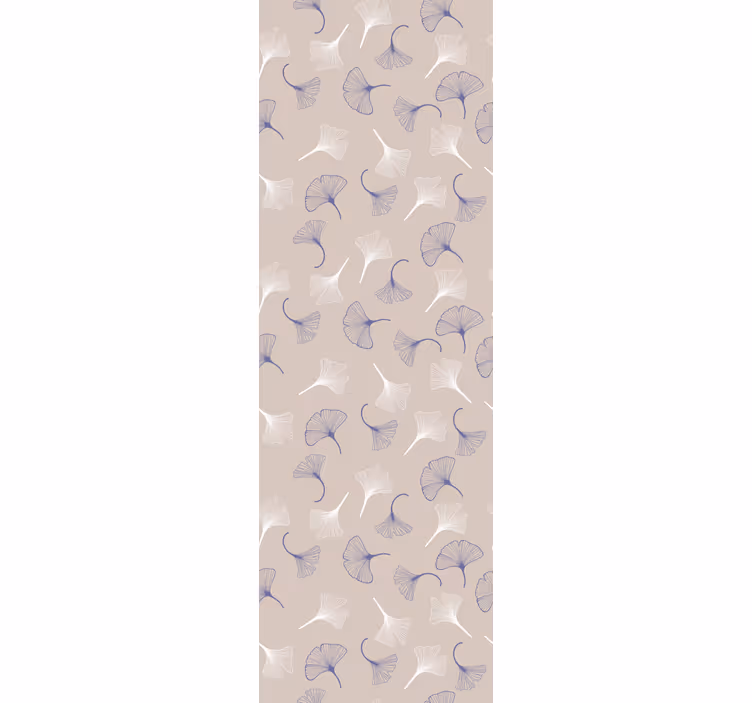 Papel pintado hojas delicado ginko pastel - TenVinilo
