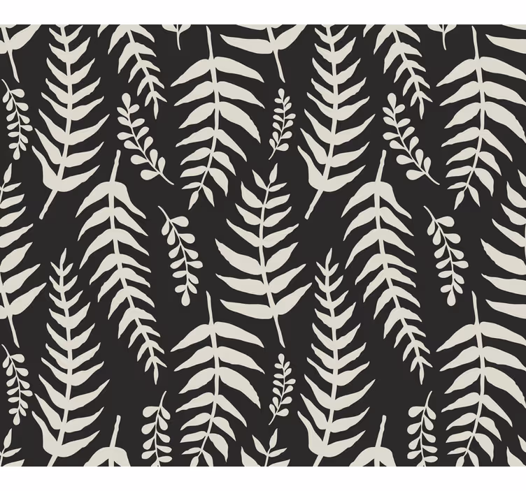 Papel pintado hojas diseño de patrón de follaje - TenVinilo