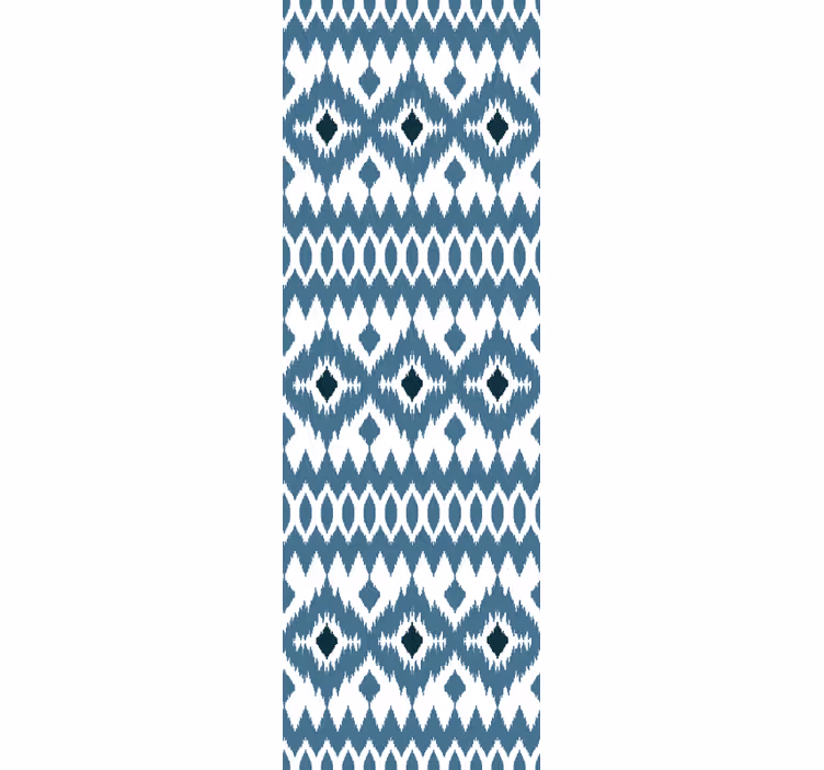 Papel pintado ornamental patrón tribal índigo - TenVinilo