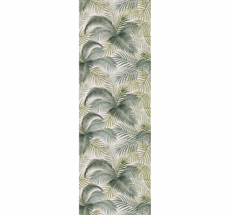 Papel pintado selva hojas exóticas suaves - TenVinilo