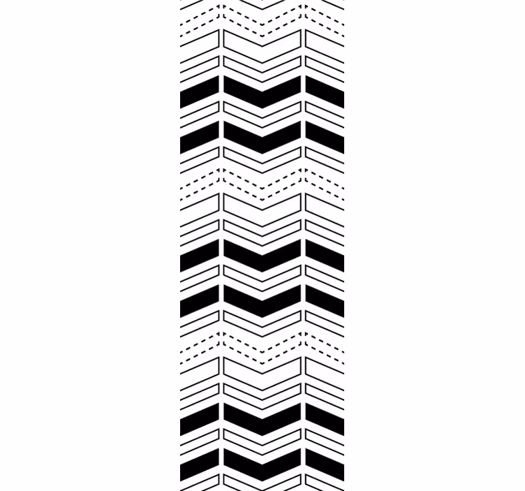 Papel pintado geométrico patrón de líneas de chevron - TenVinilo