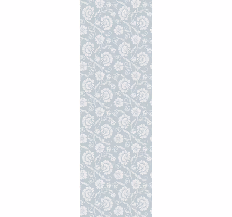 Papel pintado floral patrón de vid en flor - TenVinilo