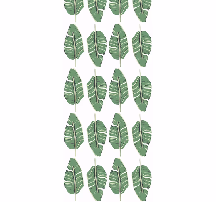 Papel pintado hojas elegancia verde frondosa - TenVinilo