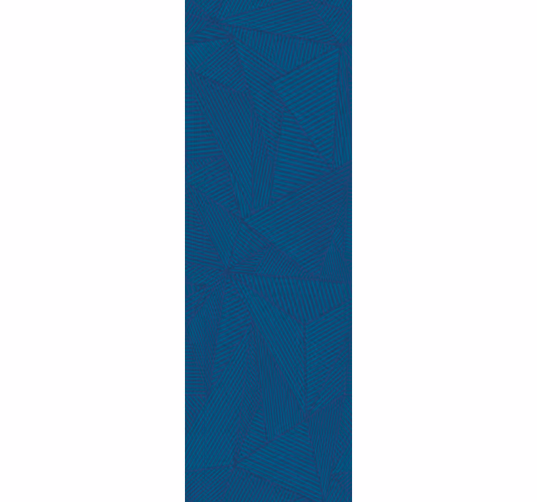 Papel pintado triángulos facetas geométricas azules - TenVinilo