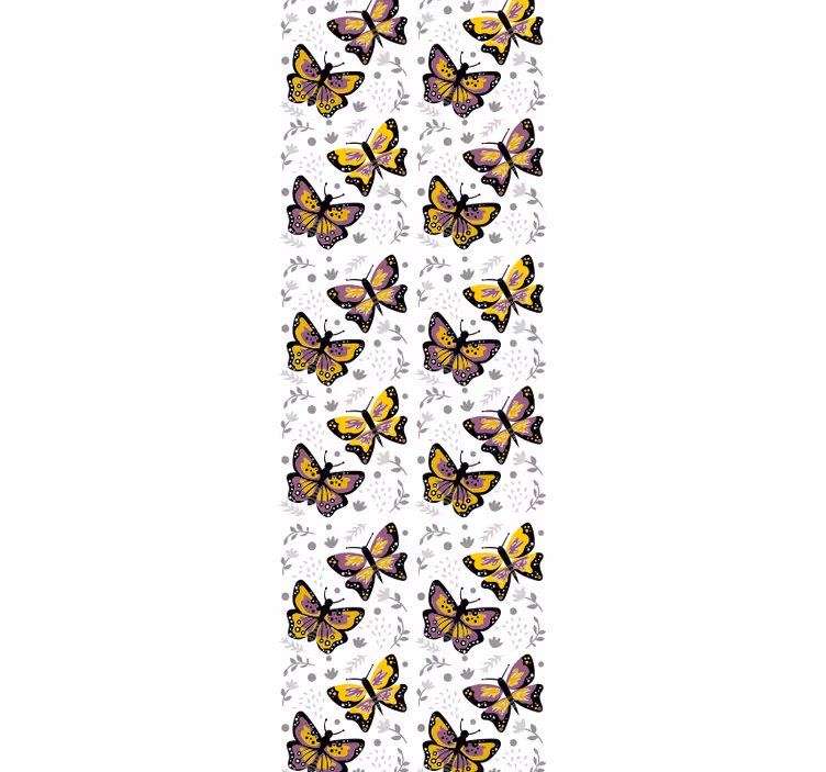 Papel pintado mariposas diseño de alas revoloteando - TenVinilo