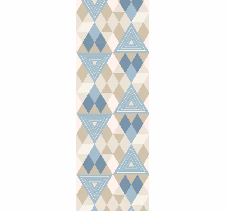 Papel pintado geométrico triángulos y diamantes - TenVinilo