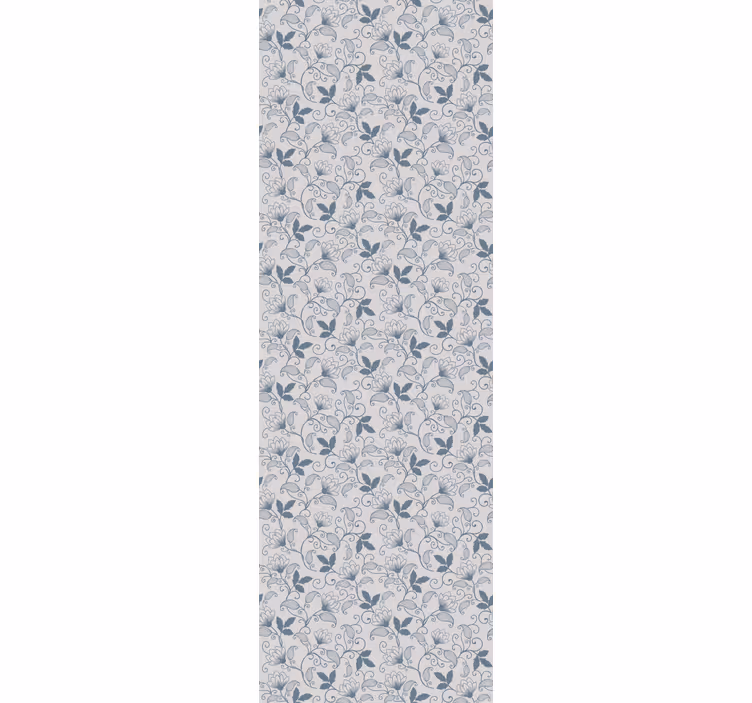 Papel pintado floral delicada flor de vid - TenVinilo