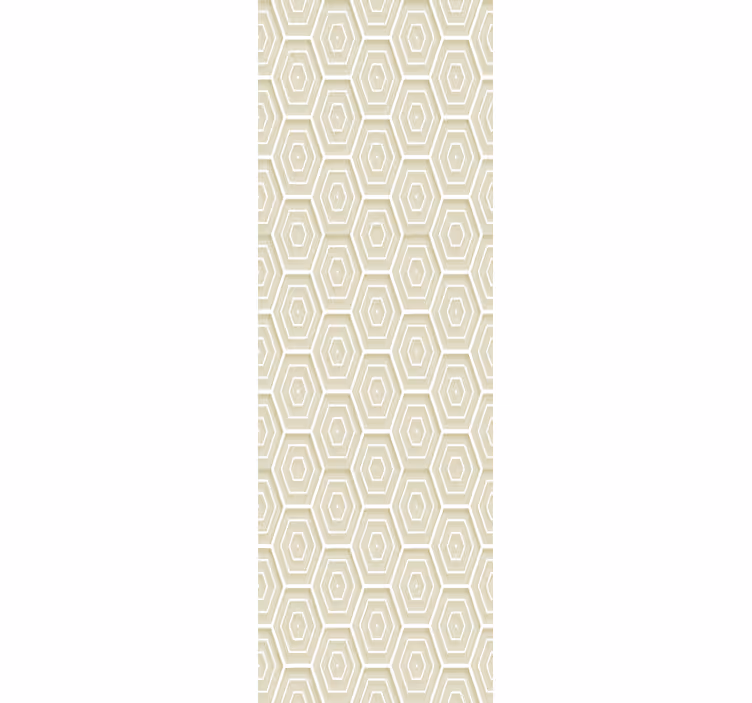 Papel pintado geométrico estructura hexagonal - TenVinilo