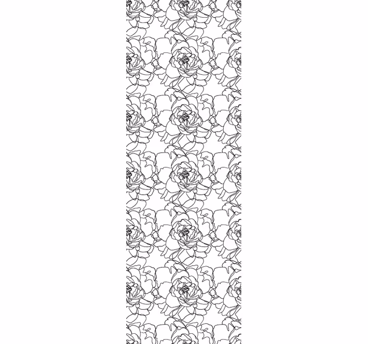 Papel pintado floral elegante floración de flores - TenVinilo