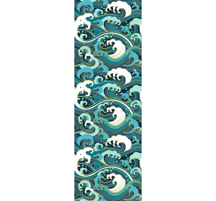 Papel pintado naturaleza elegantes olas del océano - TenVinilo