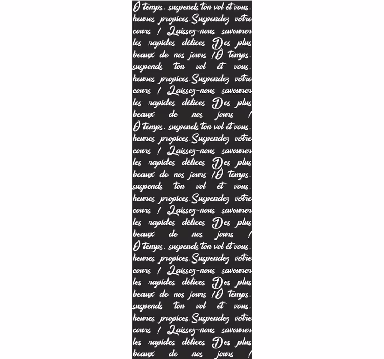 Papel pintado letras tipografía de escritura elegante - TenVinilo