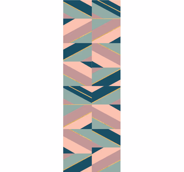 Papel pintado geométrico ángulos pastel abstractos - TenVinilo
