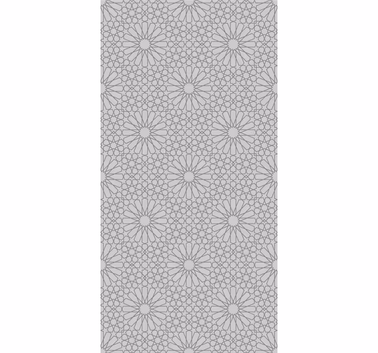 Papel pintado floral estampado gris elegante - TenVinilo