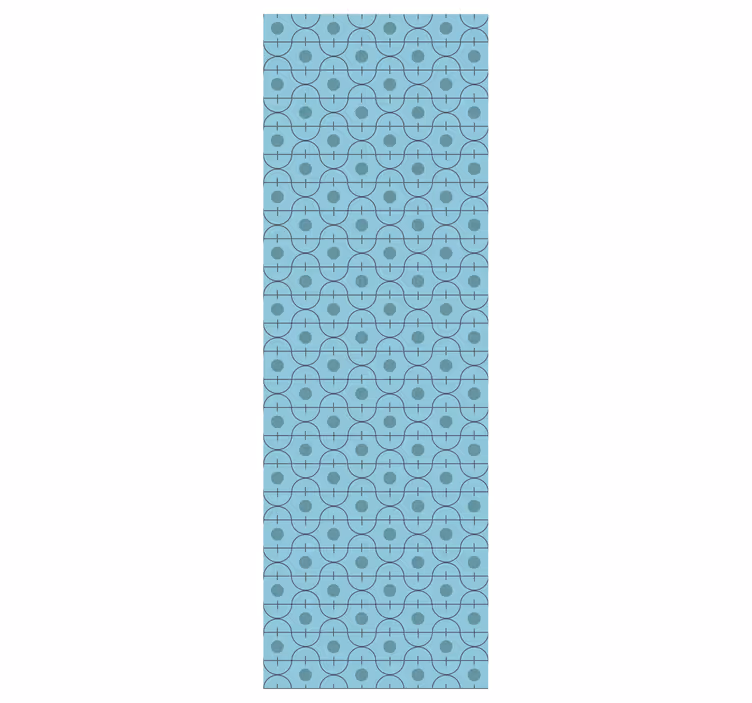 Papel pintado azul formas geométricas azules - TenVinilo