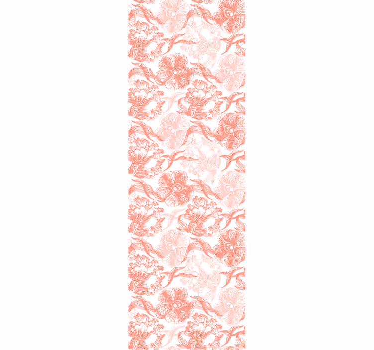 Papel pintado floral superposición de flores suaves - TenVinilo