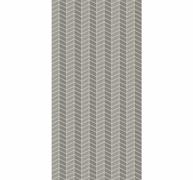Papel pintado geométrico motivo de chevron beige - TenVinilo