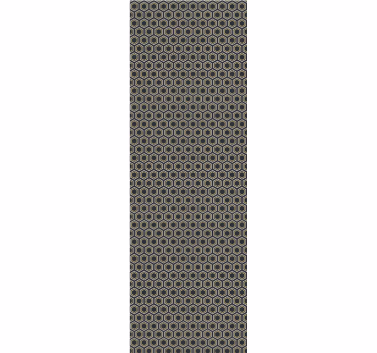 Papel pintado 3D textura hexagonal - TenVinilo