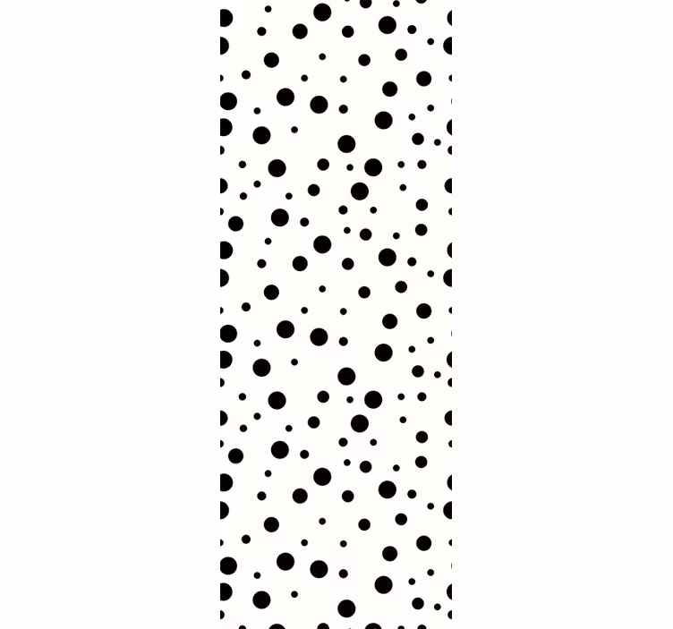 Papel pintado lunares puntos negros - TenVinilo