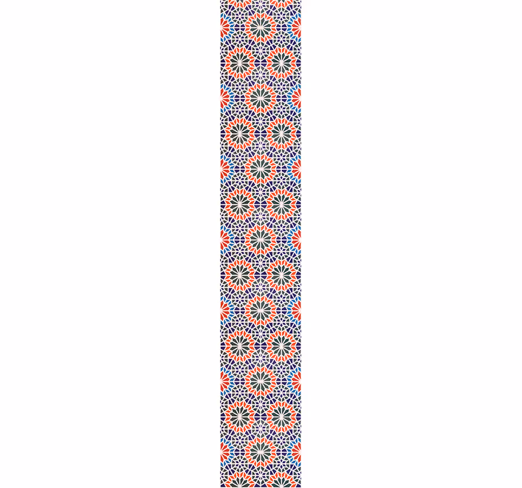 Papel pintado floral motivos florales geométricos - TenVinilo