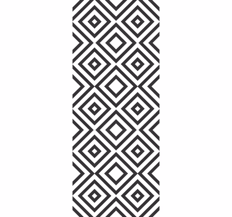 Papel pintado geométrico disposición de formas de diamante - TenVinilo