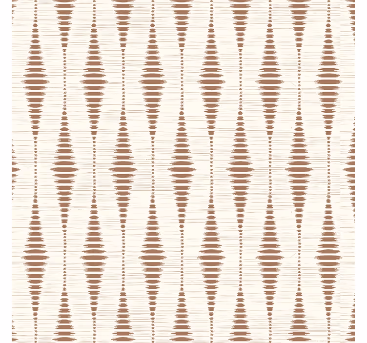 Papel pintado geométrico mousse de moca rabaul ikat - TenVinilo