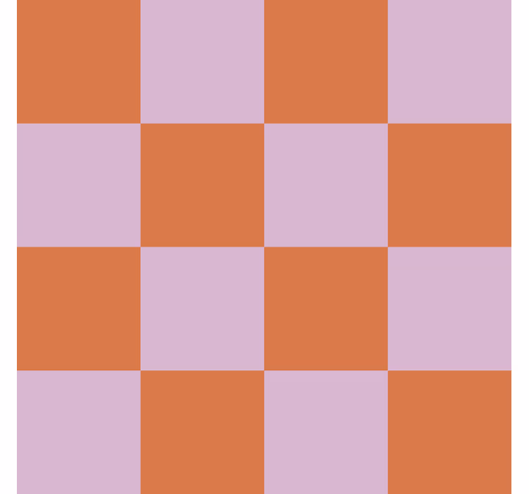 Papel pintado azulejos motivo de tonos naranjas - TenVinilo