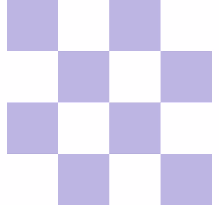 Papel pintado azulejos motivo blanco y morado - TenVinilo