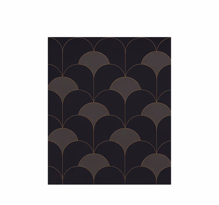 Papel pintado vintage diseño de arcos de la década de 1920 - TenVinilo