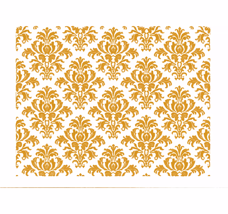 Papel pintado recibidor patrón de damasco barroco - TenVinilo