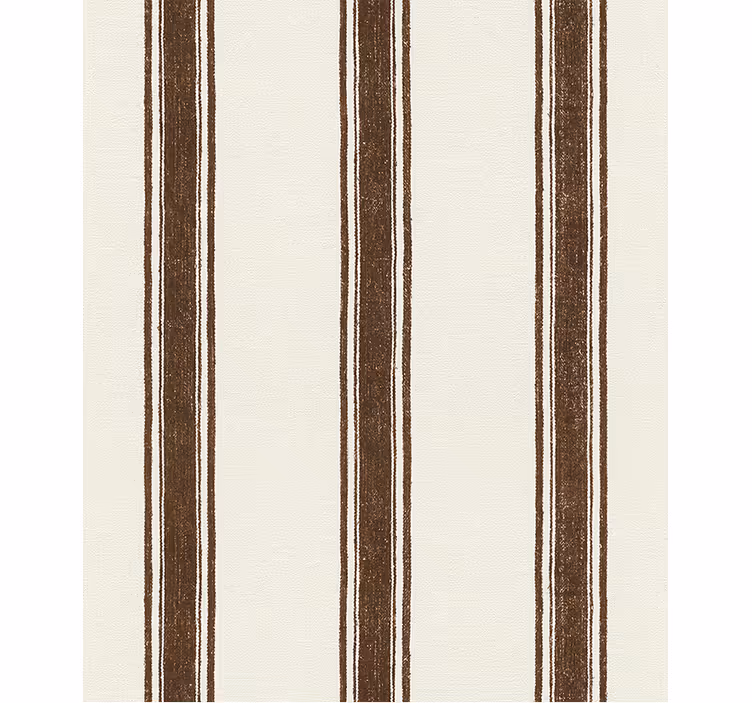 Papel pintado geométrico líneas verticales marrón - TenVinilo