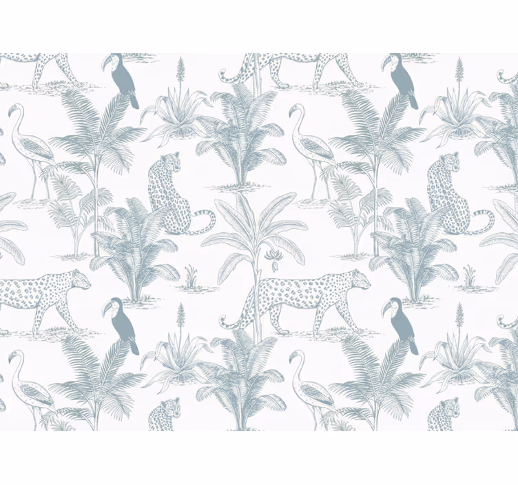 Papel pintado animales soberbios tropicales - TenVinilo