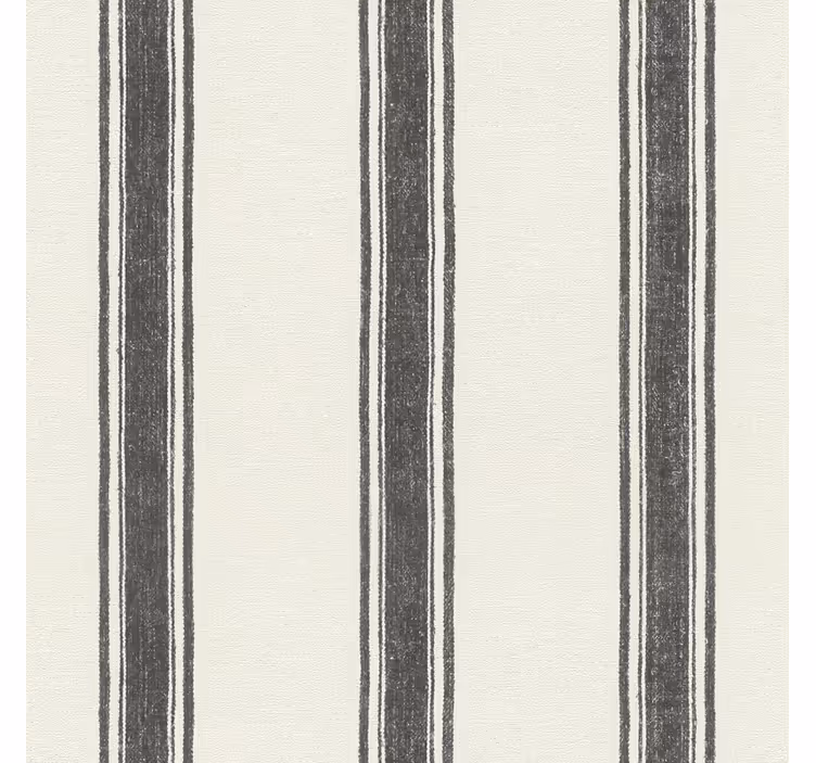 Papel pintado geométrico raya diplomática negro - TenVinilo