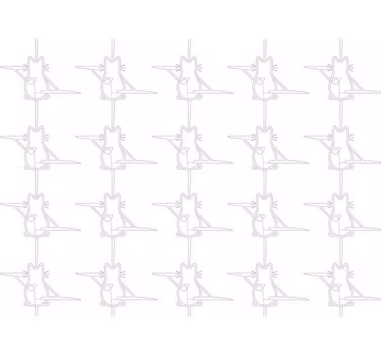 Papel pintado gatos contorneados - TenVinilo