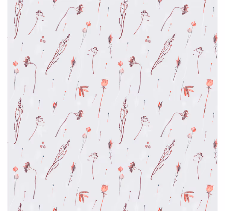 Papel pintado naturaleza patrón floral delicado - TenVinilo