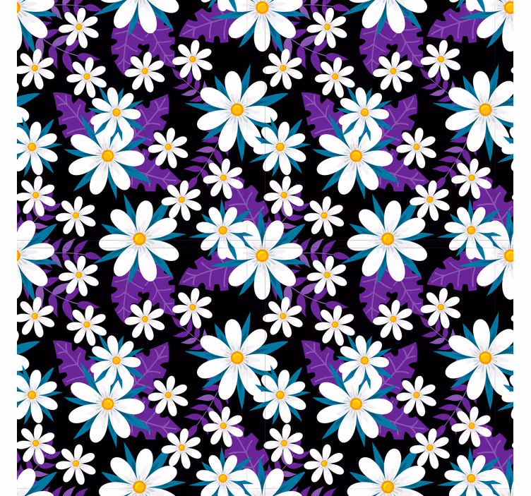 Papel pintado naturaleza exhibición floral colorida - TenVinilo