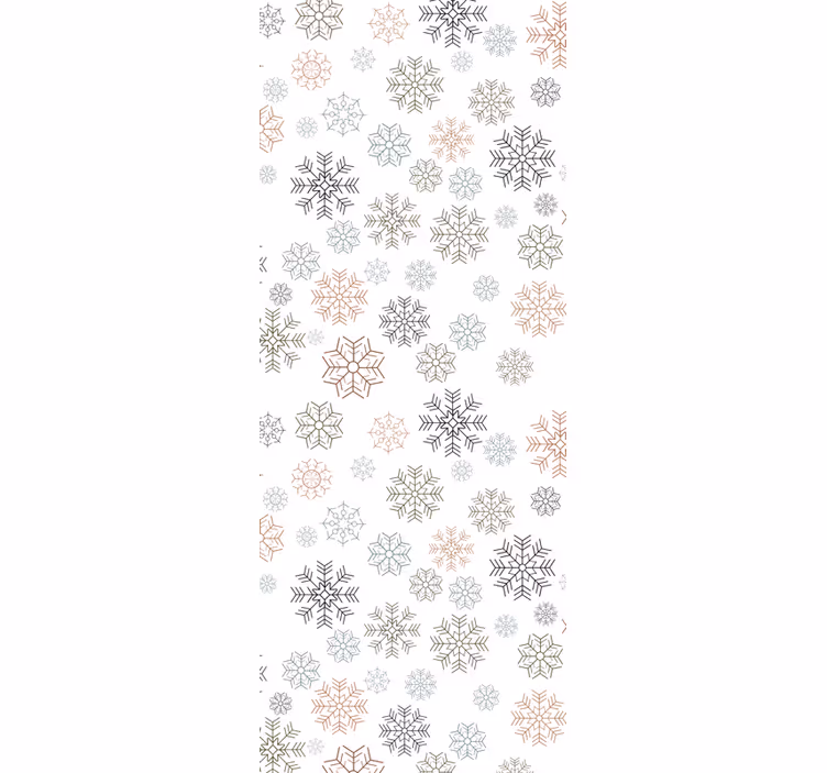 Papel pintado navidad diseño de copos beige - TenVinilo