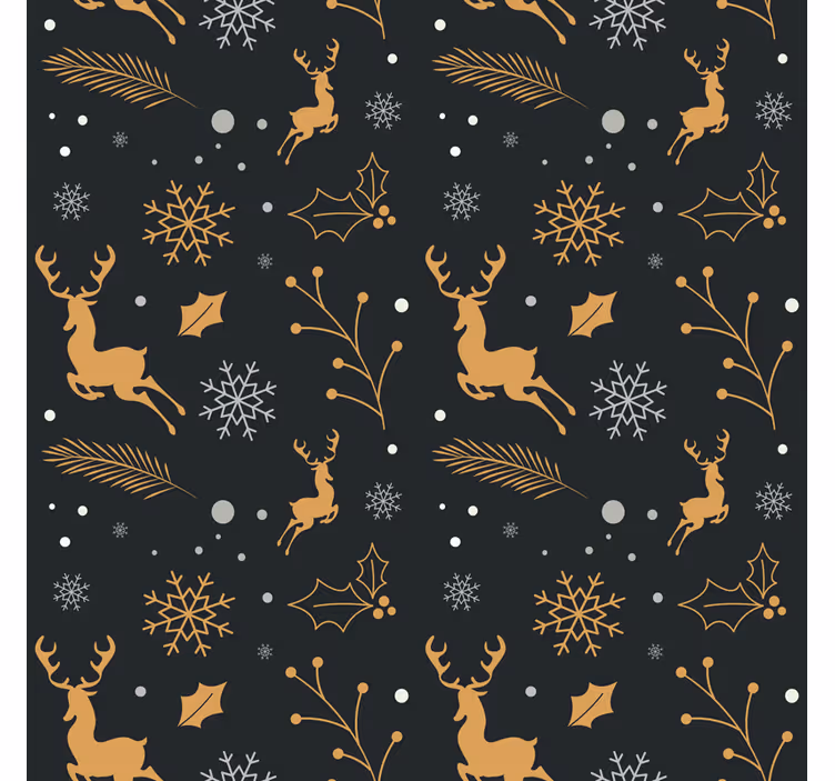 Papel pintado navidad composición feliz navidad - TenVinilo