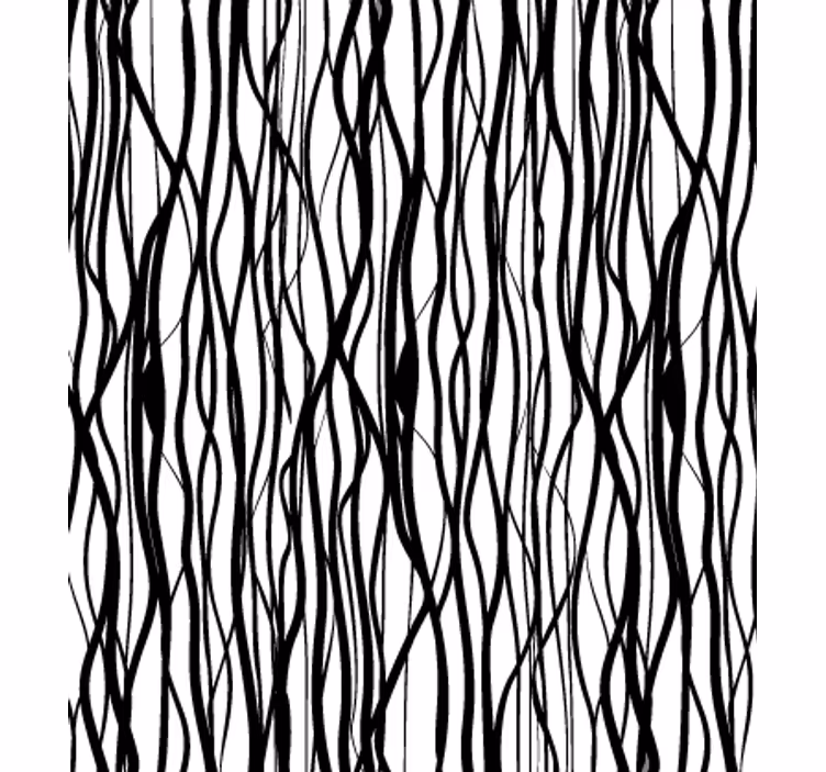 Papel pintado salón ramas negras finas - TenVinilo