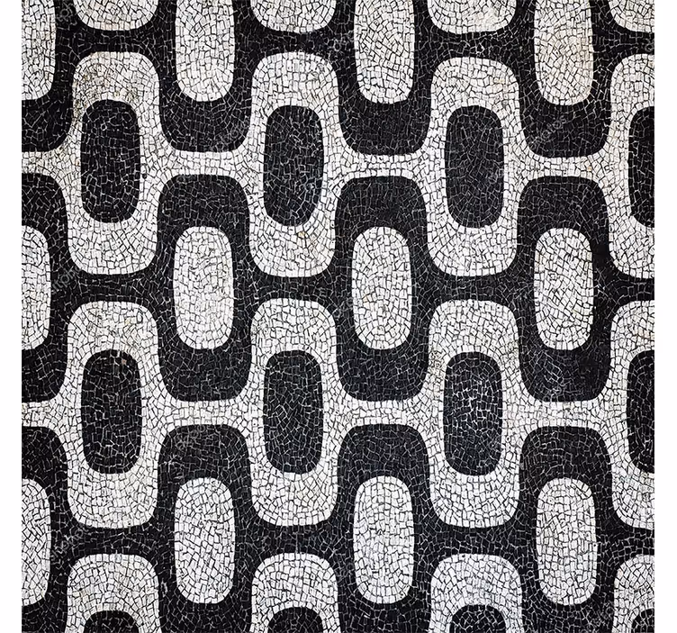 Papel pintado salón pavimento portugués - TenVinilo