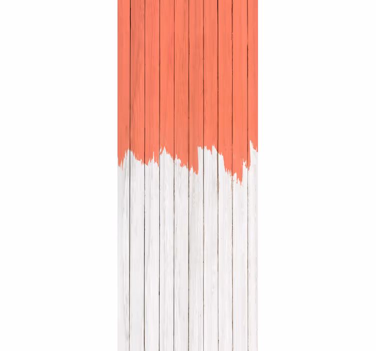 Papel pintado madera patrón coral vivo - TenVinilo
