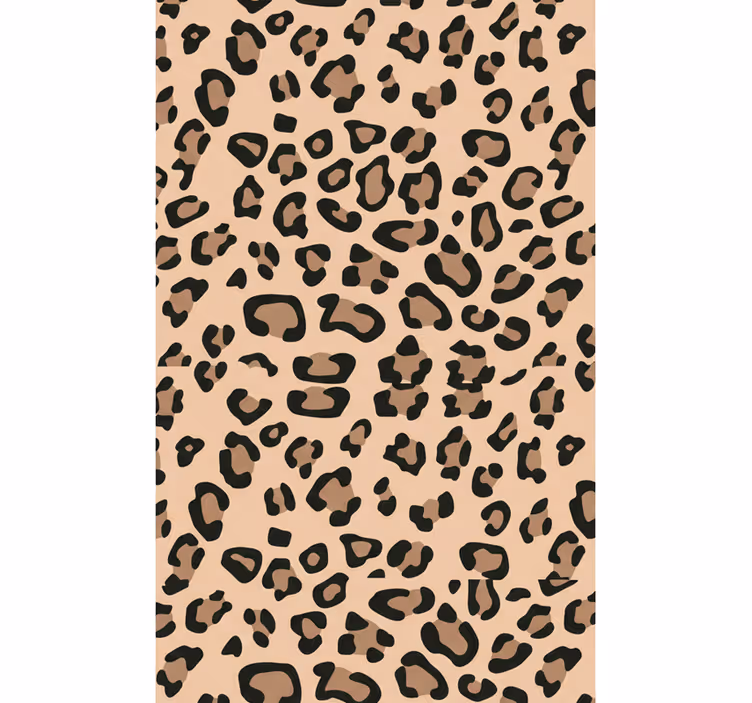Papel pintado salón estampado de leopardo moderno - TenVinilo