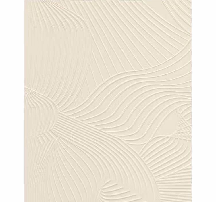 Papel pintado salón crema ondas relieve - TenVinilo