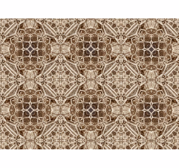 Papel pintado salón kaleidoscopio de encaje ornado - TenVinilo